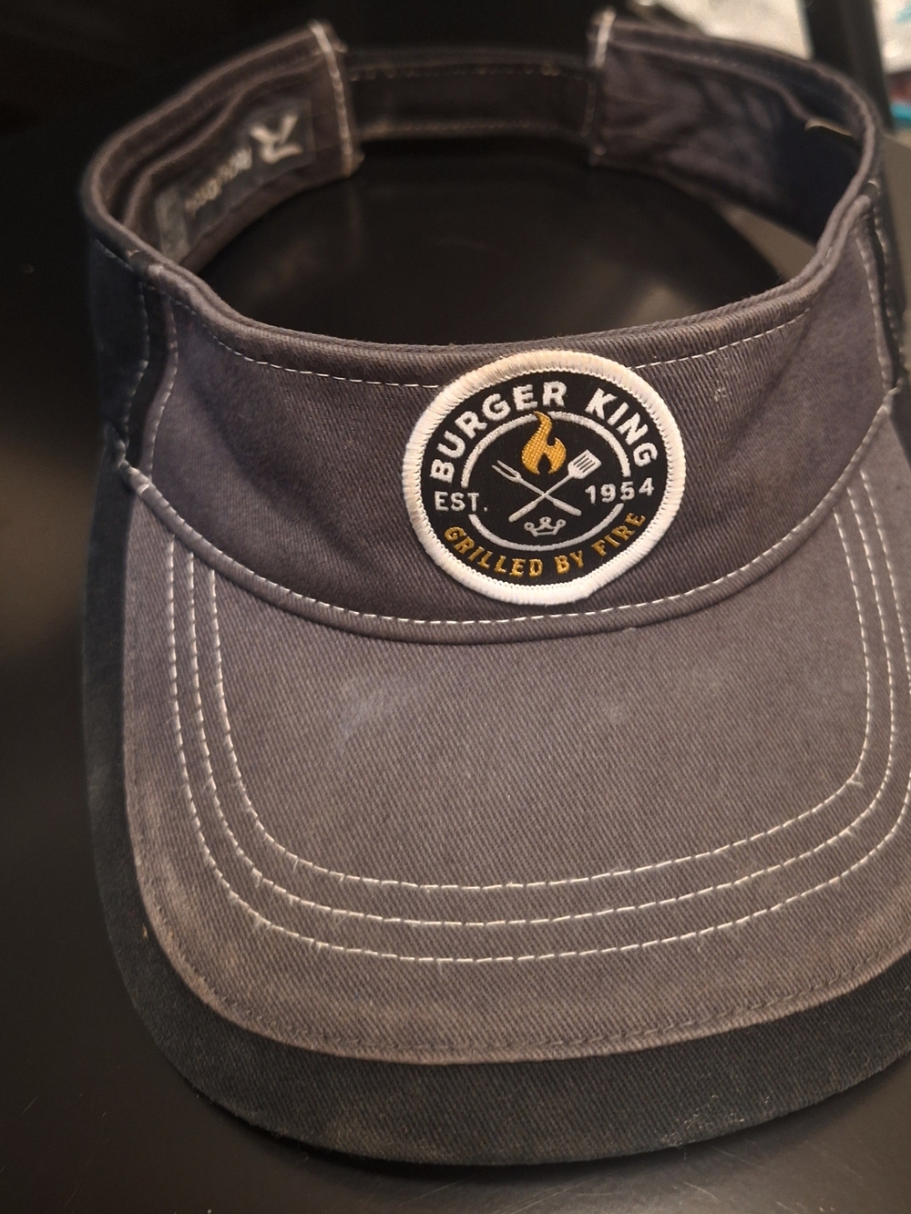 Vintage Burger King Gray Visor - Casual Branded Headwear